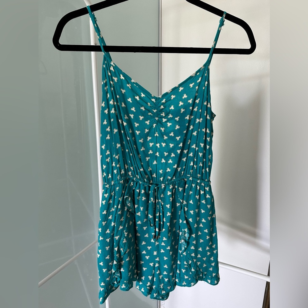 BCBGeneration Teal Romper